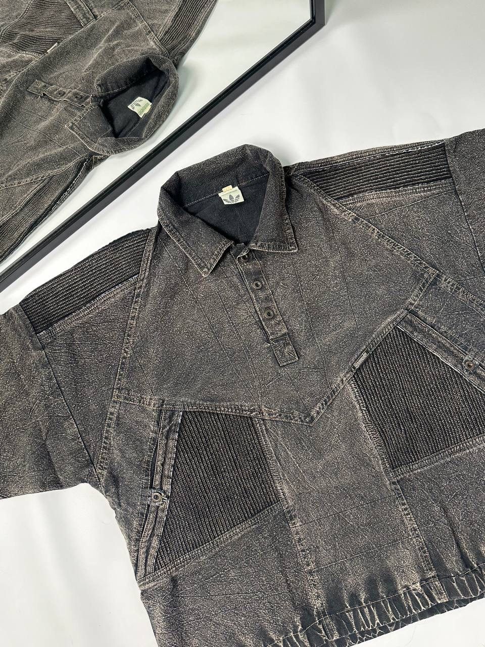 Handmade × Vintage Adidas Rare Avant Garde Shirt Vintage Size US XL / EU 56 / 4 - 2 Thumbnail