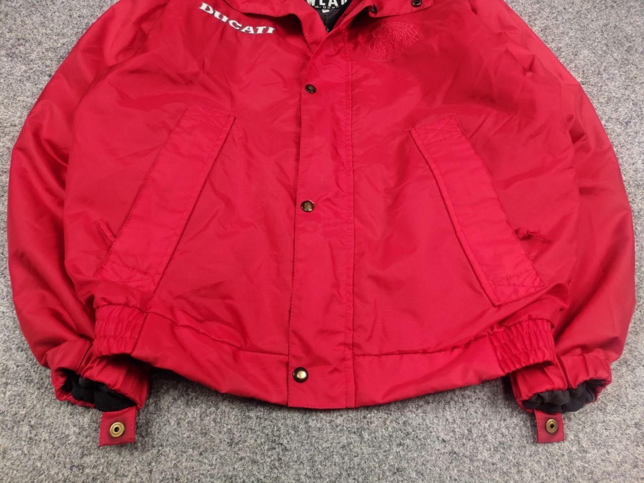 NASCAR × Vintage Vintage 90's Ducati kenny racewear Red Logo Racing Jacket Size US L / EU 52-54 / 3 - 5 Thumbnail