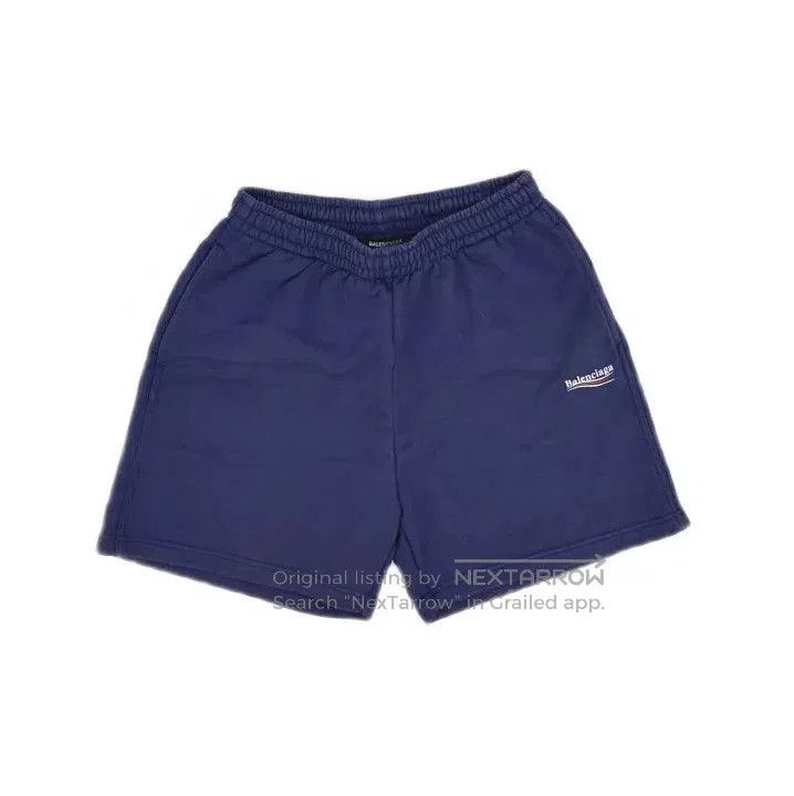 Balenciaga Balenciaga Casual Blue Letter Print Shorts. Size US 30 / EU 46 - 2 Thumbnail