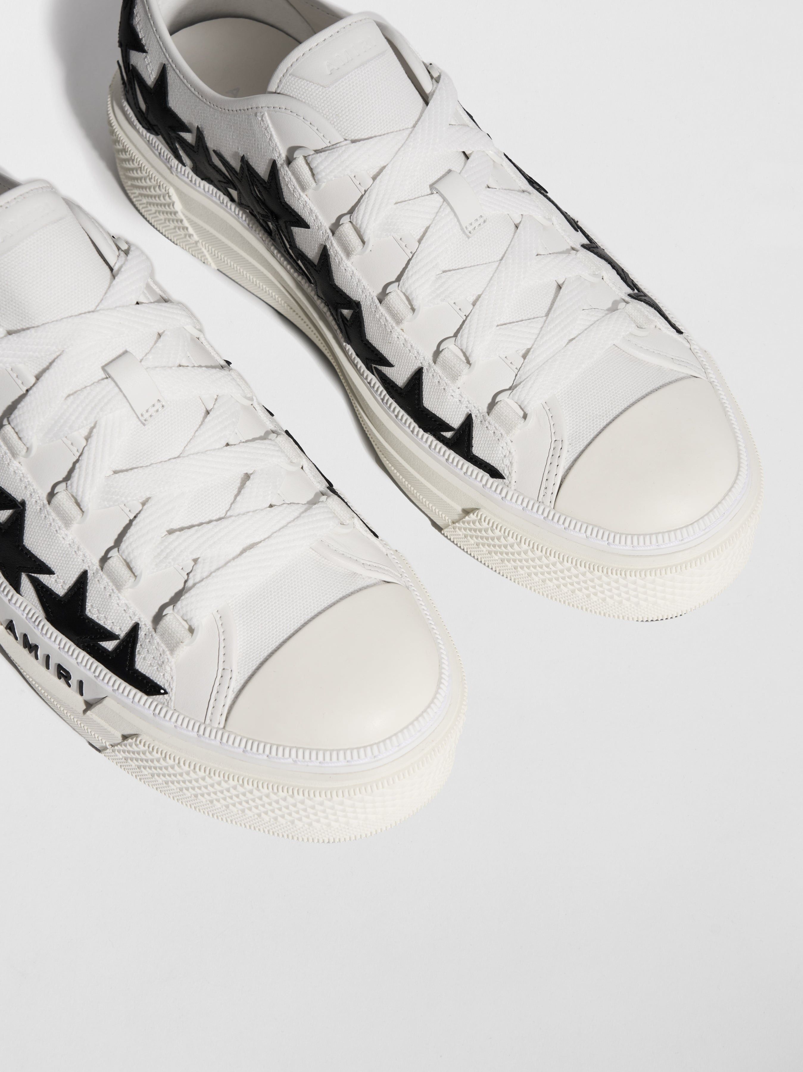 Amiri o1s1wg110925 Dup / Stars Court Low-Top Sneakers White/Black Size US 12 / EU 45 - 6 Thumbnail