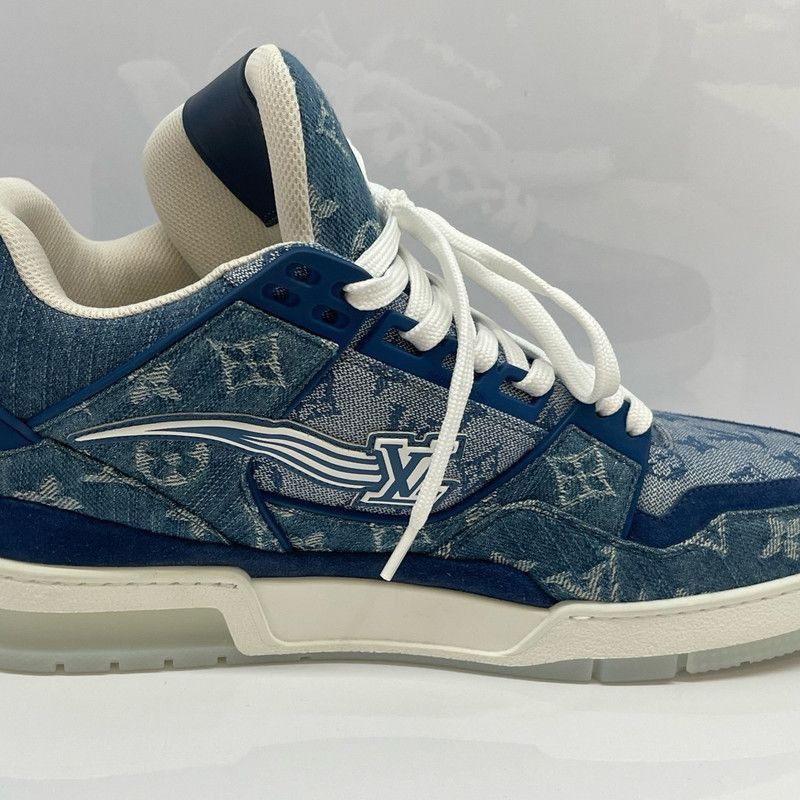 Louis Vuitton Louis Vuitton Vintage Denim Trainer Sneakers for Men -2508 Size US 8.5 / EU 41-42 - 3 Thumbnail