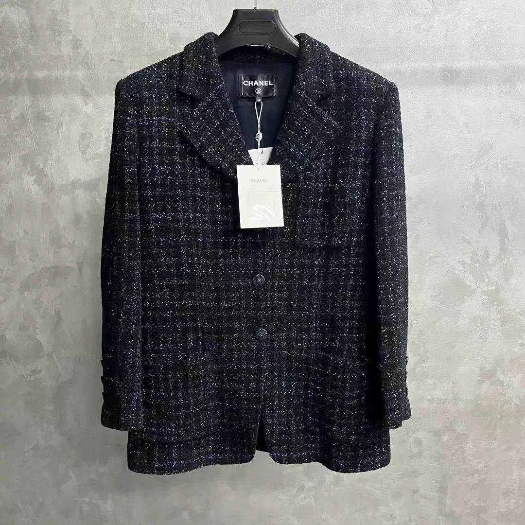 Chanel Chanel Blue Jacket XS Women Size XS / US 0-2 / IT 36-38 - 1 Thumbnail
