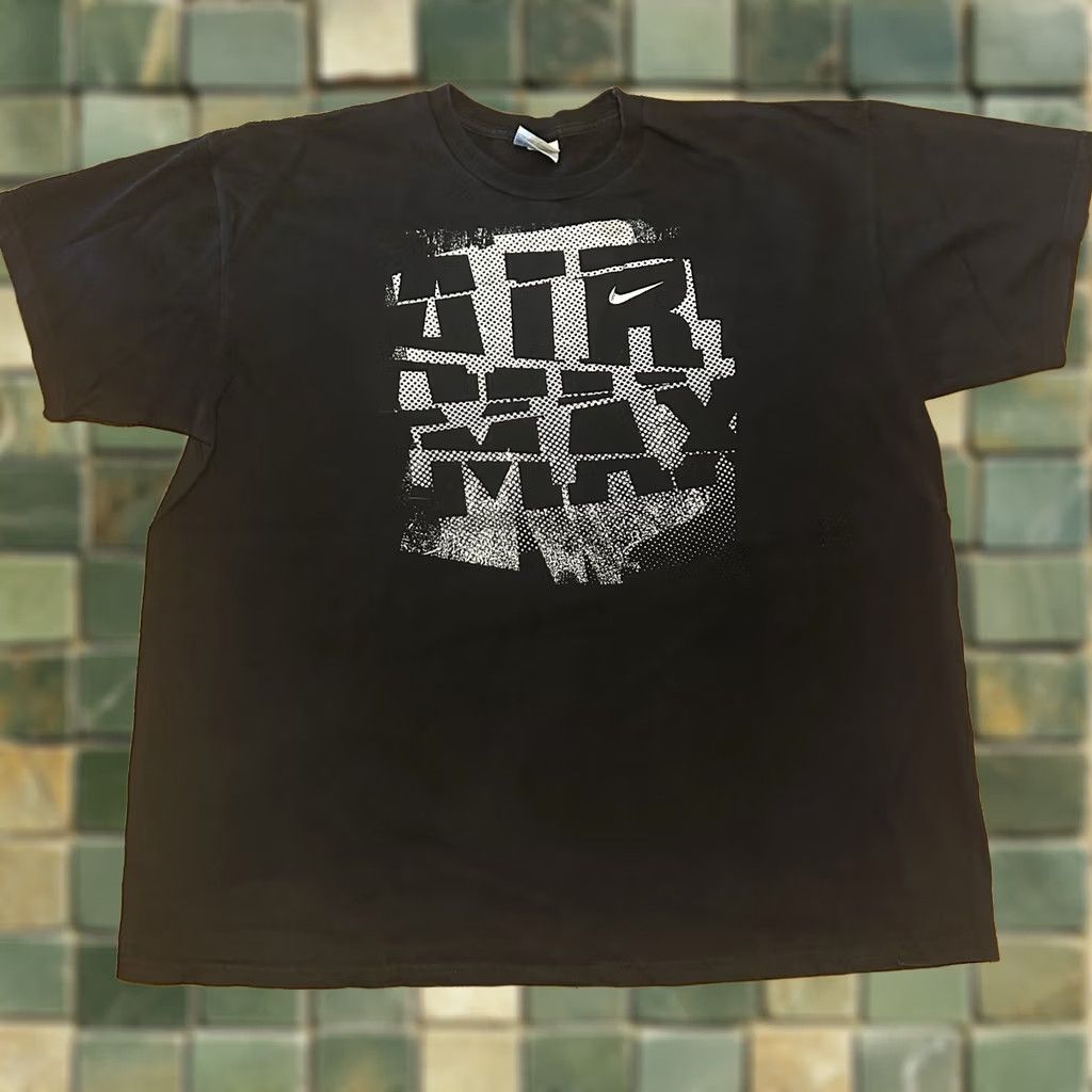 Nike VINTAGE Nike Air Max T Shirt Black 2XL Graphic Y2K Mens Size US XXL / EU 58 / 5 - 1 Thumbnail