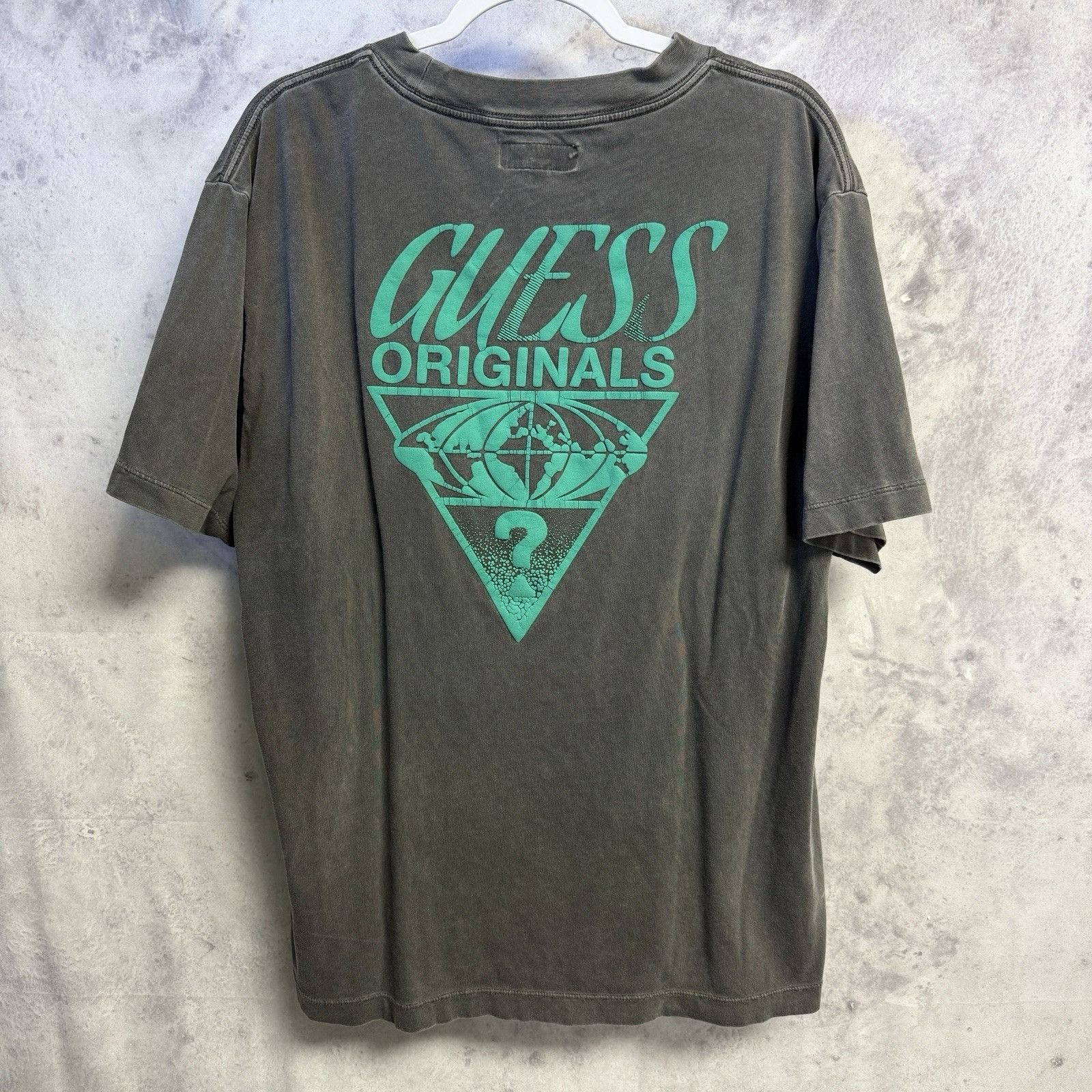 Guess Guess Originals T Shirt Mens L 24x28 Faded Black Gray Short Size US L / EU 52-54 / 3 - 2 Thumbnail