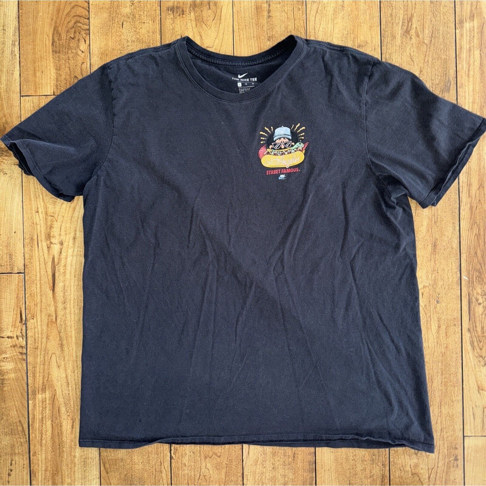Nike Nike Street Famous T-Shirt XL Black 22x28 Size US XL / EU 56 / 4 - 4 Thumbnail