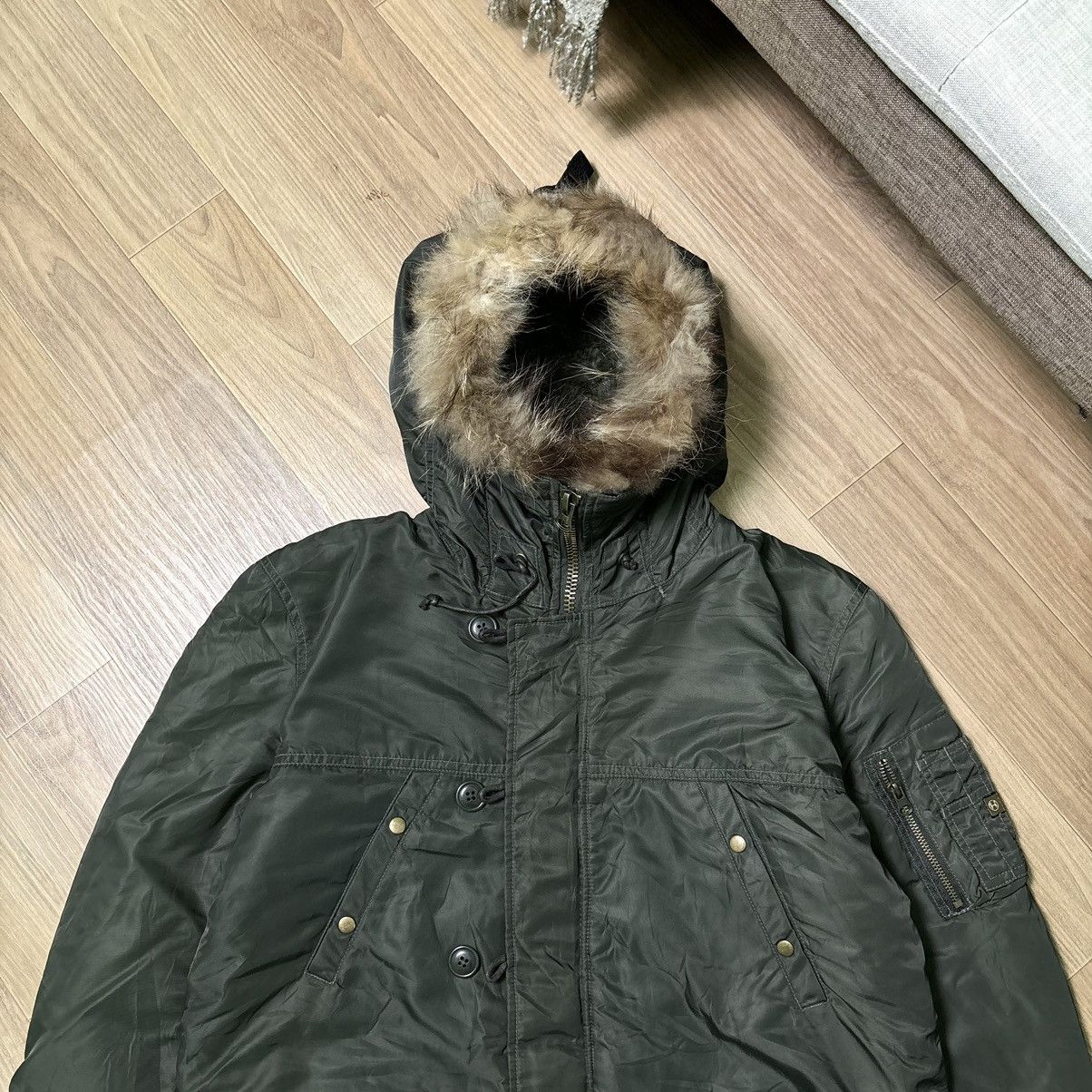 If Six Was Nine × Japanese Brand × Le Grande Bleu (L.G.B.) G.O.A LGB Style fur jacket vintage Y2K japan Size US L / EU 52-54 / 3 - 7 Thumbnail