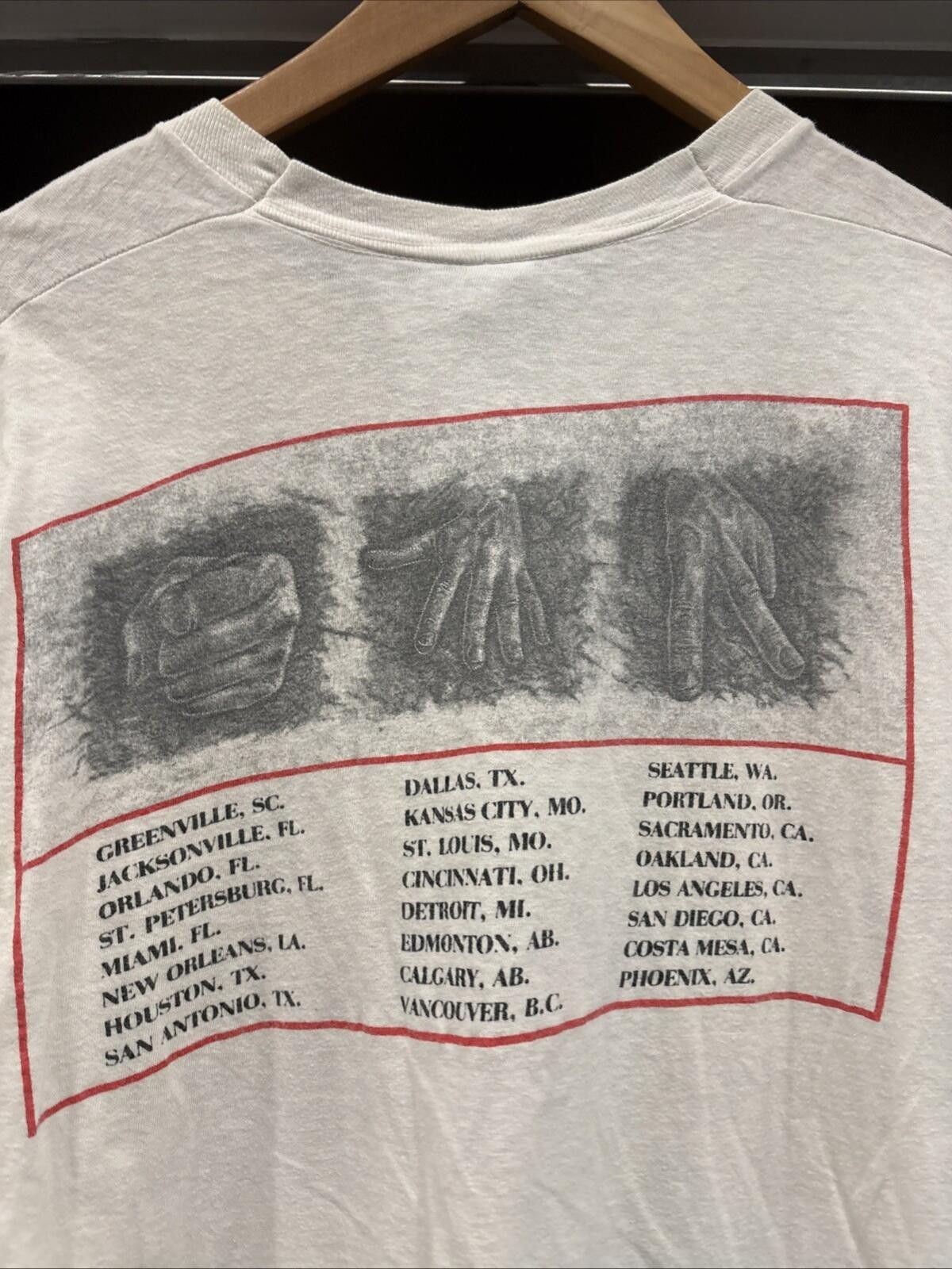 Fruit Of The Loom Vintage 80’s White Rush Presto North American Tour T-shirt Size US M / EU 48-50 / 2 - 5 Thumbnail