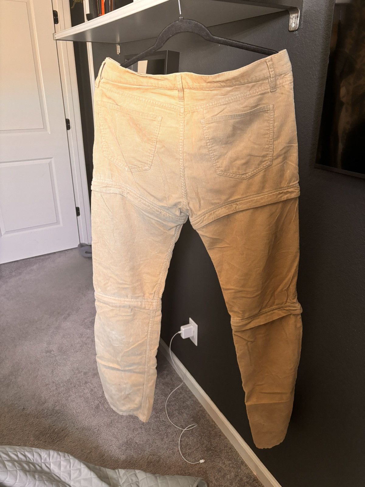 Balenciaga Balenciaga SS18 Corduroy Convertible Runway Pants Size US 30 / EU 46 - 2 Thumbnail