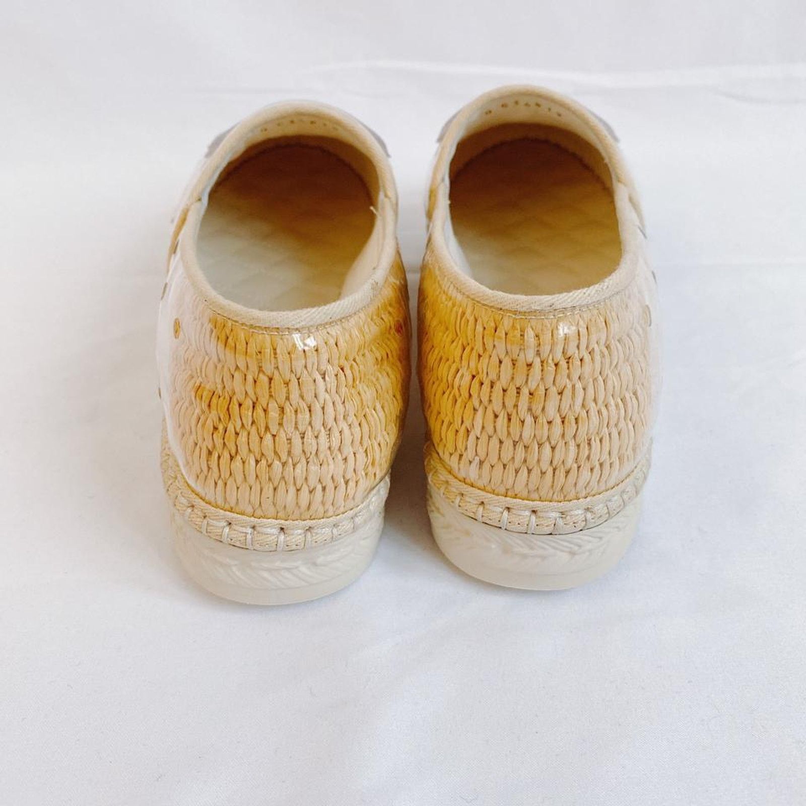 Chanel CC logo raffia clear PVC espadrilles flats Size US 7 / IT 37 - 5 Thumbnail