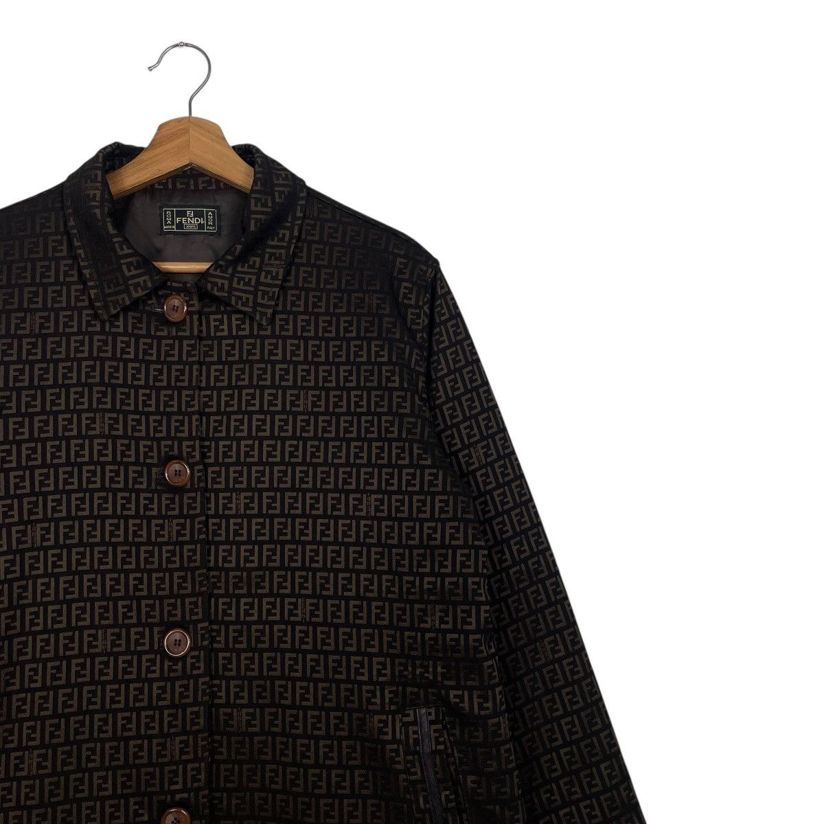 Fendi Vintage Fendi Zucca Monogram Trenchcoat Size M / US 6-8 / IT 42-44 - 6 Thumbnail