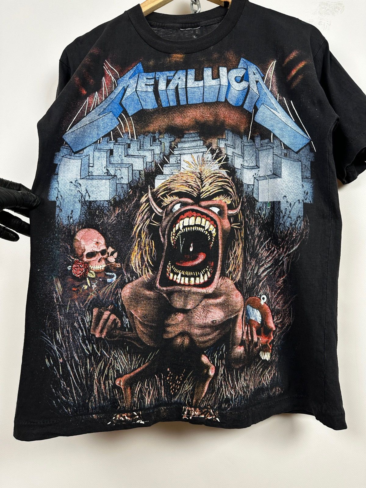 Band Tees 1992 Vintage Metallica All Over Print European Tour T-Shirt Size US M / EU 48-50 / 2 - 10 Thumbnail