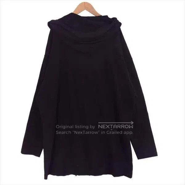 Yohji Yamamoto Black Hooded Button-Up Jacket Size L. Size US L / EU 52-54 / 3 - 2 Thumbnail