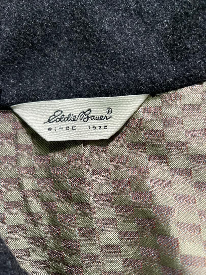 Eddie Bauer Vintage Eddie Bauer Wool Full Zip Charcoal Grey Jacket Size US L / EU 52-54 / 3 - 3 Thumbnail
