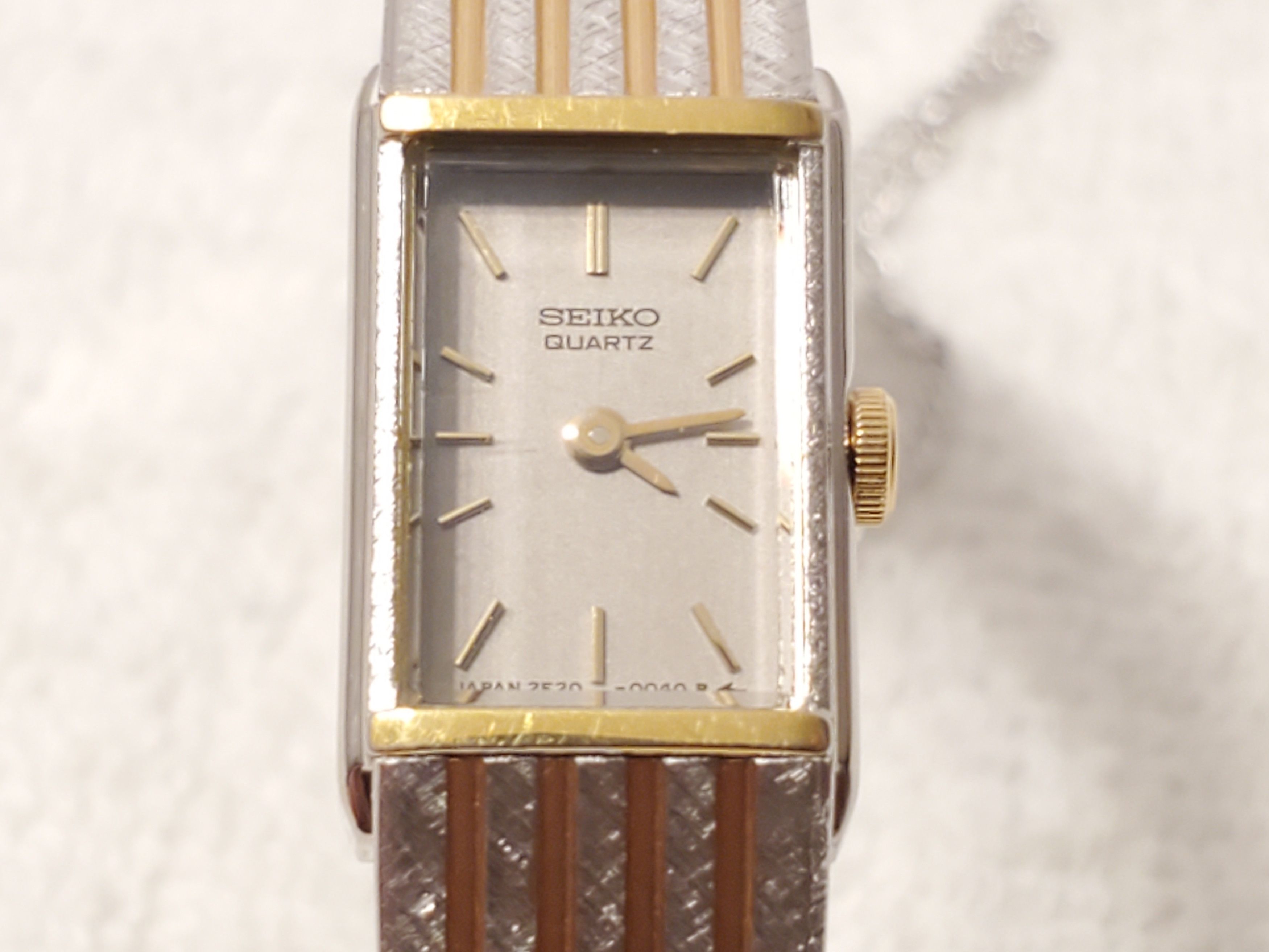 SEIKO tank ヴィンテージ 稼働品 美品 Vintage Seiko Tank Mens SGP Watch , Japan , Genuine Leather