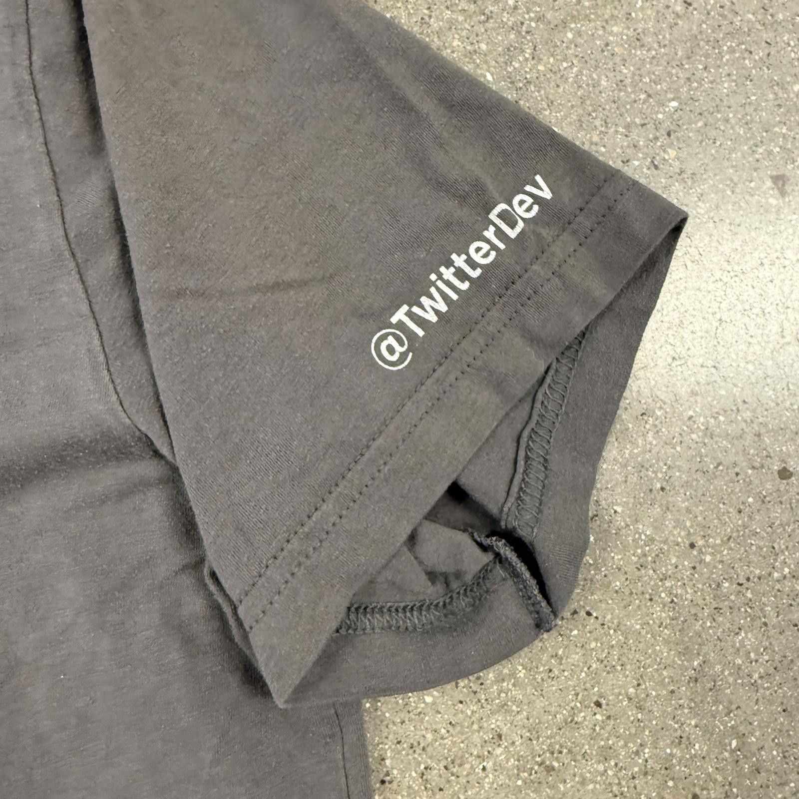 Designer Twitter Dev Team Bird Logo Rare Employee T-Shirt - M Size US M / EU 48-50 / 2 - 3 Thumbnail