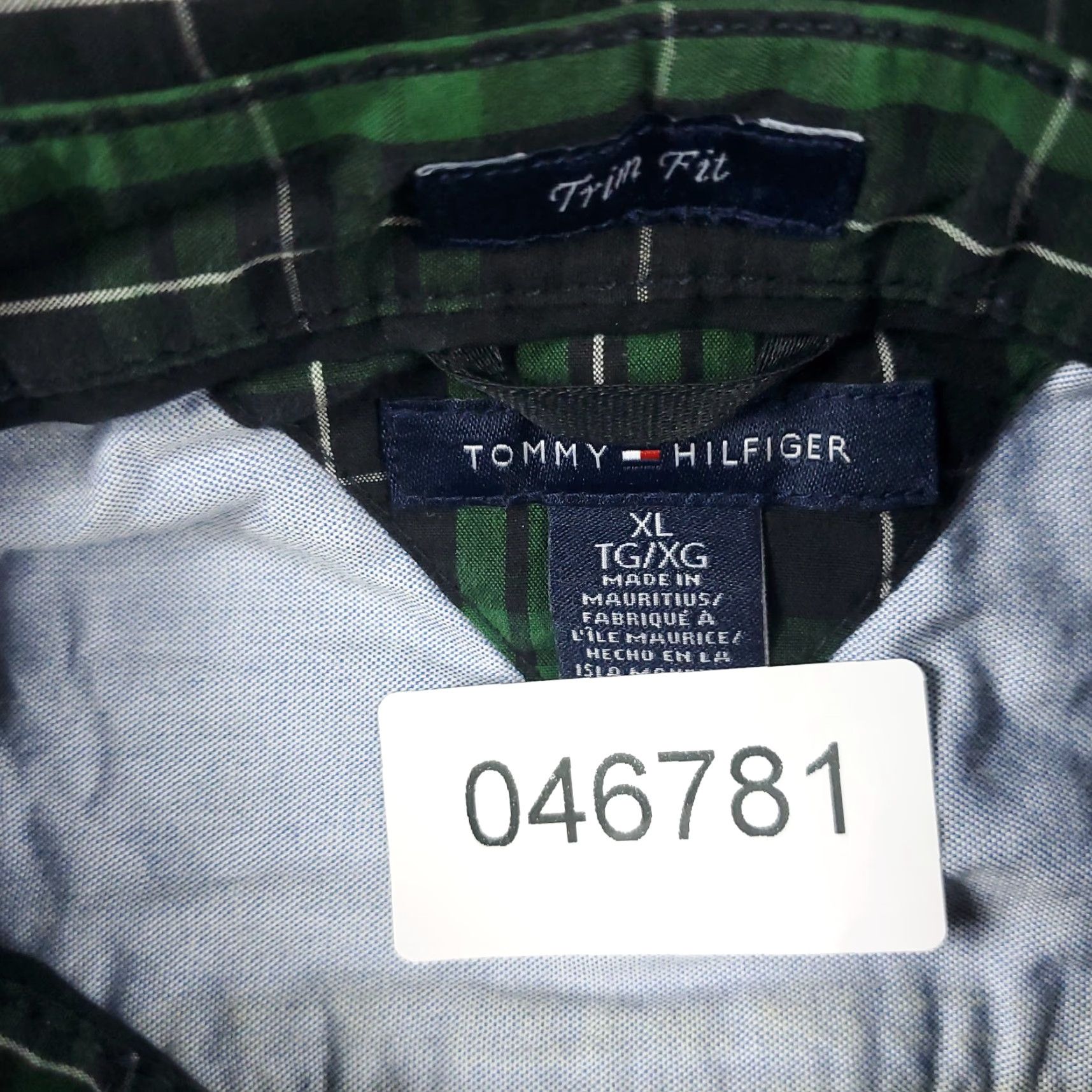 Tommy Hilfiger Tommy Hilfiger Shirt Mens XL Green Plaid Button-Up Cotton Long Sleeve Size US XL / EU 56 / 4 - 6 Thumbnail