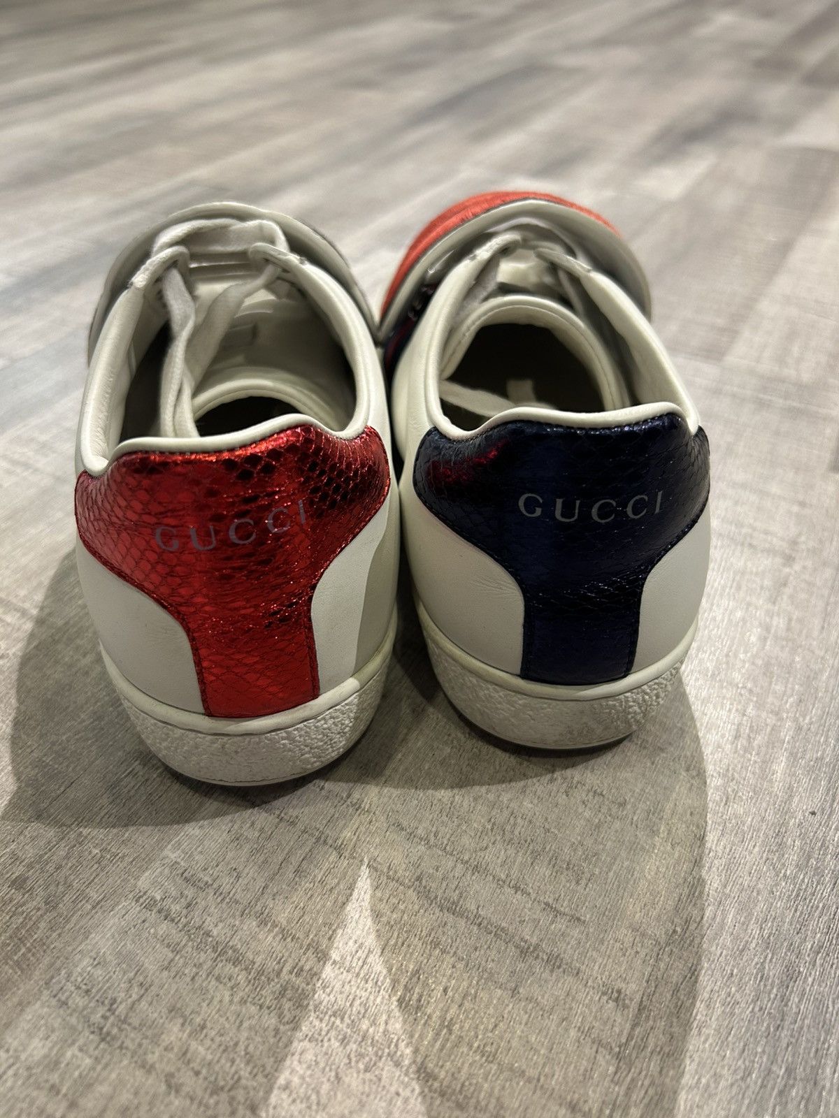 Gucci Gucci Ace "Blind For Love" Flatbottom Sneaker Size US 5 / EU 37 - 5 Thumbnail