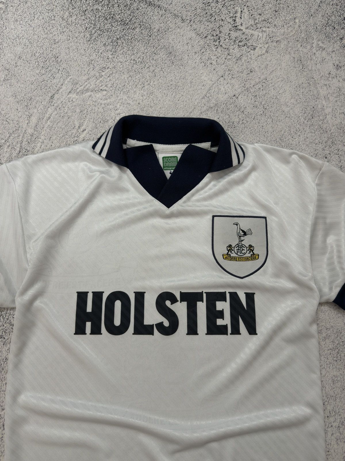 Vintage Score Draw Tottenham Hotspur 1993-95 Home Football Shirt Size US S / EU 44-46 / 1 - 11 Thumbnail