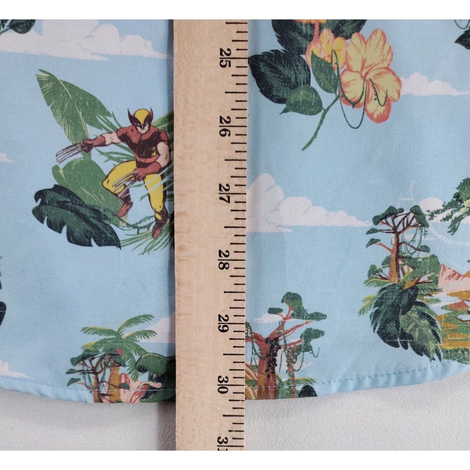 Vintage **RSVLTS Wolverine Sauron Mens Blue Hawaiian Shirt L** User: RSVLTS Wolverine Sauron Mens Blue Hawaiian Shirt L Size US L / EU 52-54 / 3 - 7 Thumbnail