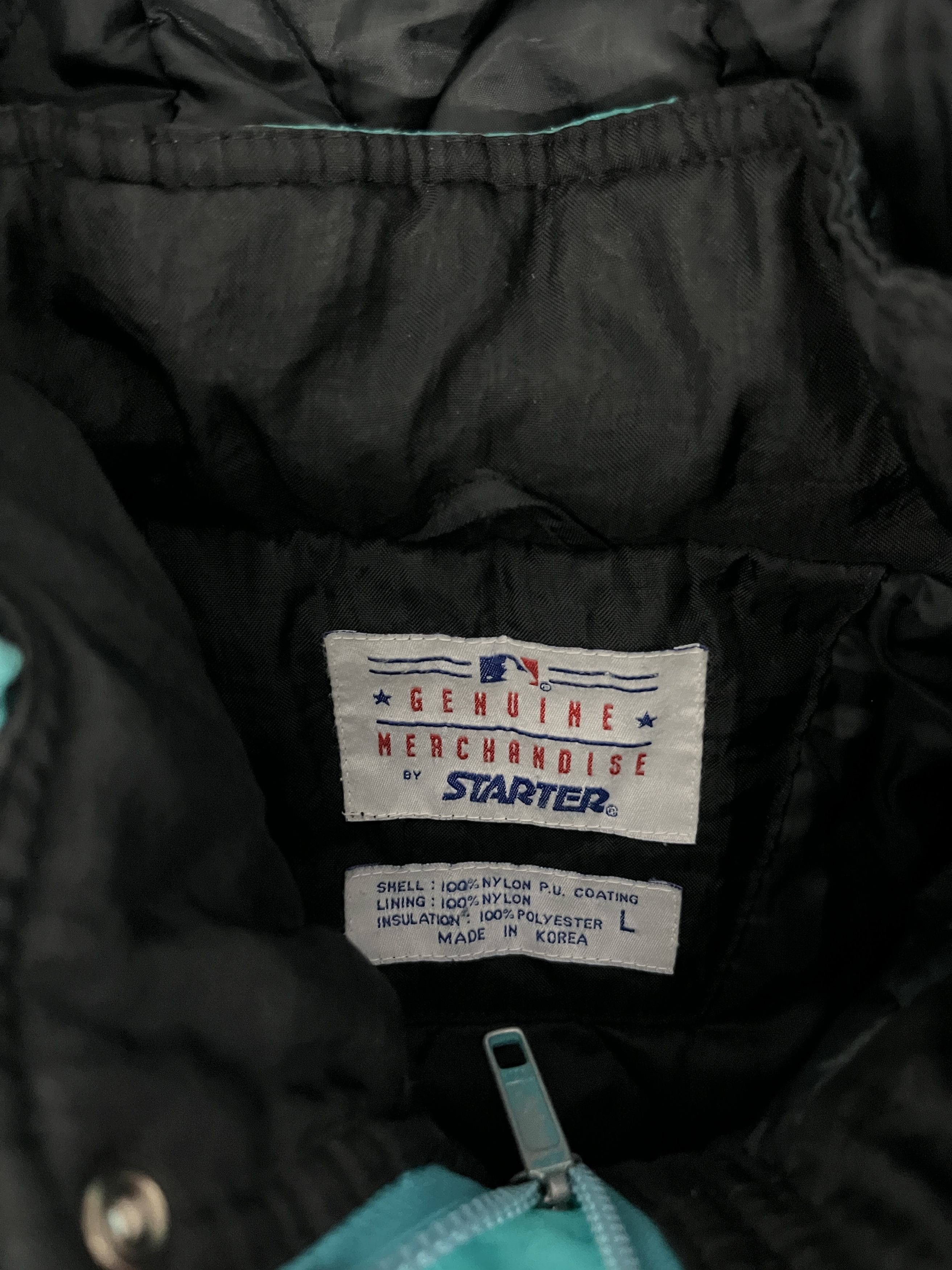 Starter × Vintage Florida Marlins Embroidered Vintage Teal Starter Jacket Size US L / EU 52-54 / 3 - 6 Thumbnail