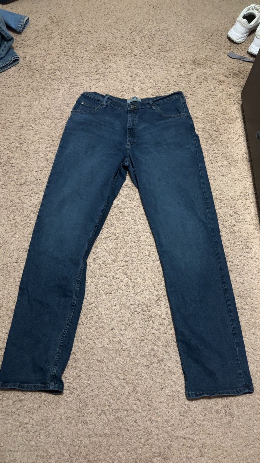 Vintage × Wrangler Wrangler blue vintage baggy jeans 36x38 retro used Size US 38 / EU 54 - 1 Thumbnail
