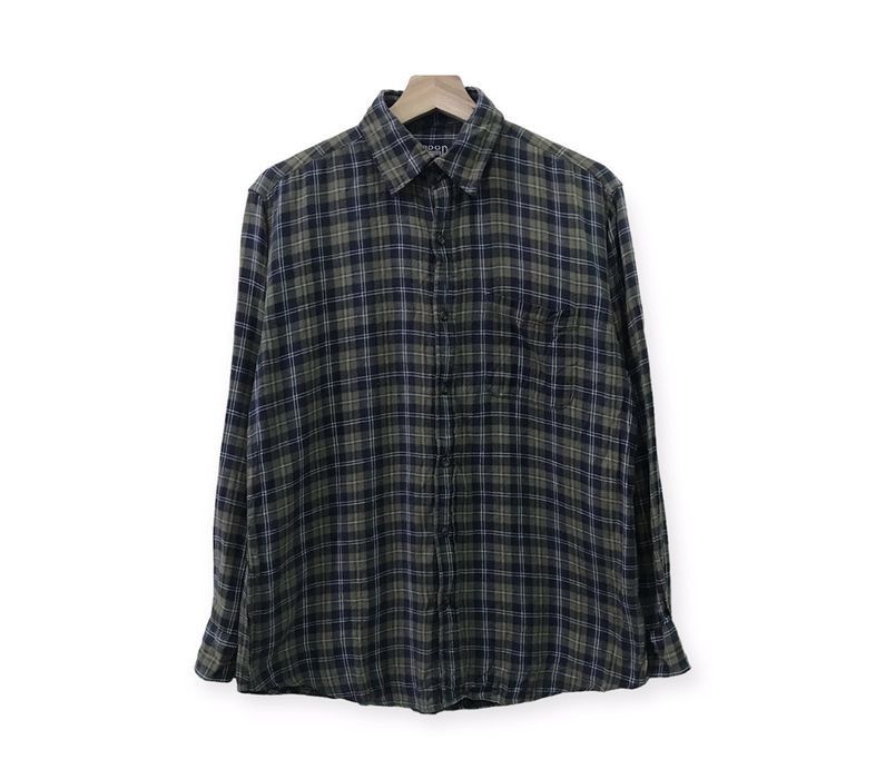 image of Wood Houser Plaid Tartan Flannel Shirt, Men's (Size Medium)