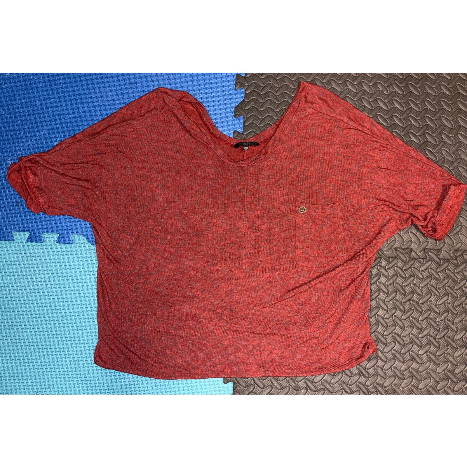 Obey Obey womens shirt red top size large Size L / US 10 / IT 46 - 1 Thumbnail