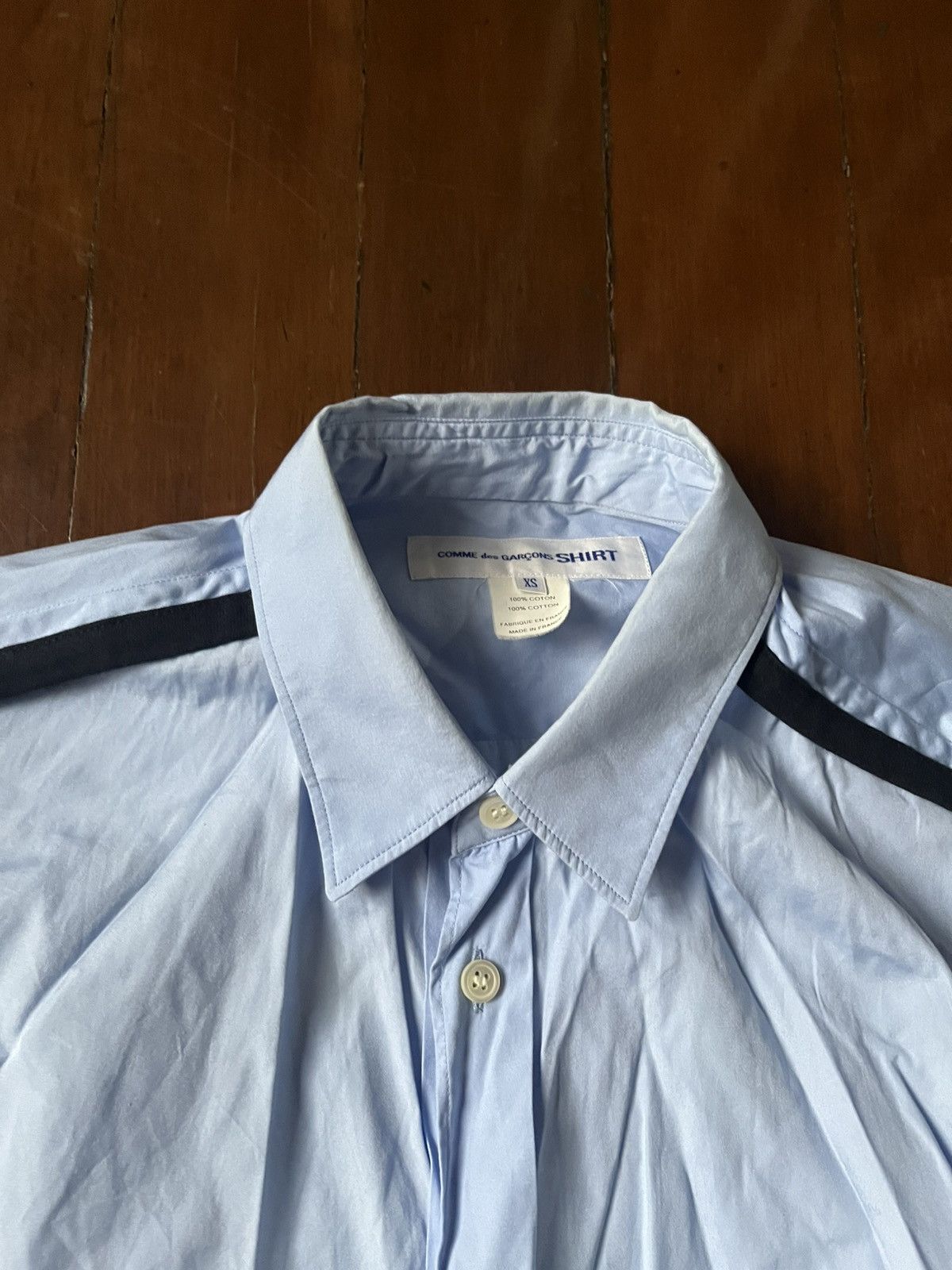 Comme des Garcons SHIRT Comme des Garcons SHIRT Piped Seam Shirt Size US XS / EU 42 / 0 - 2 Thumbnail