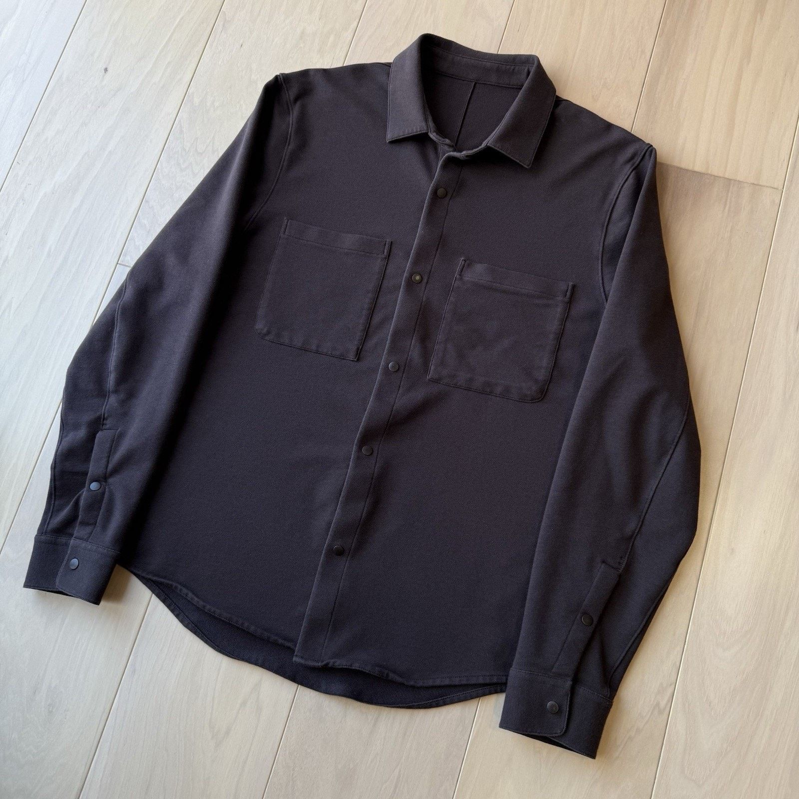 Lululemon Lululemon Stretch French Terry Snap Button Overshirt Medium Size US M / EU 48-50 / 2 - 8 Thumbnail