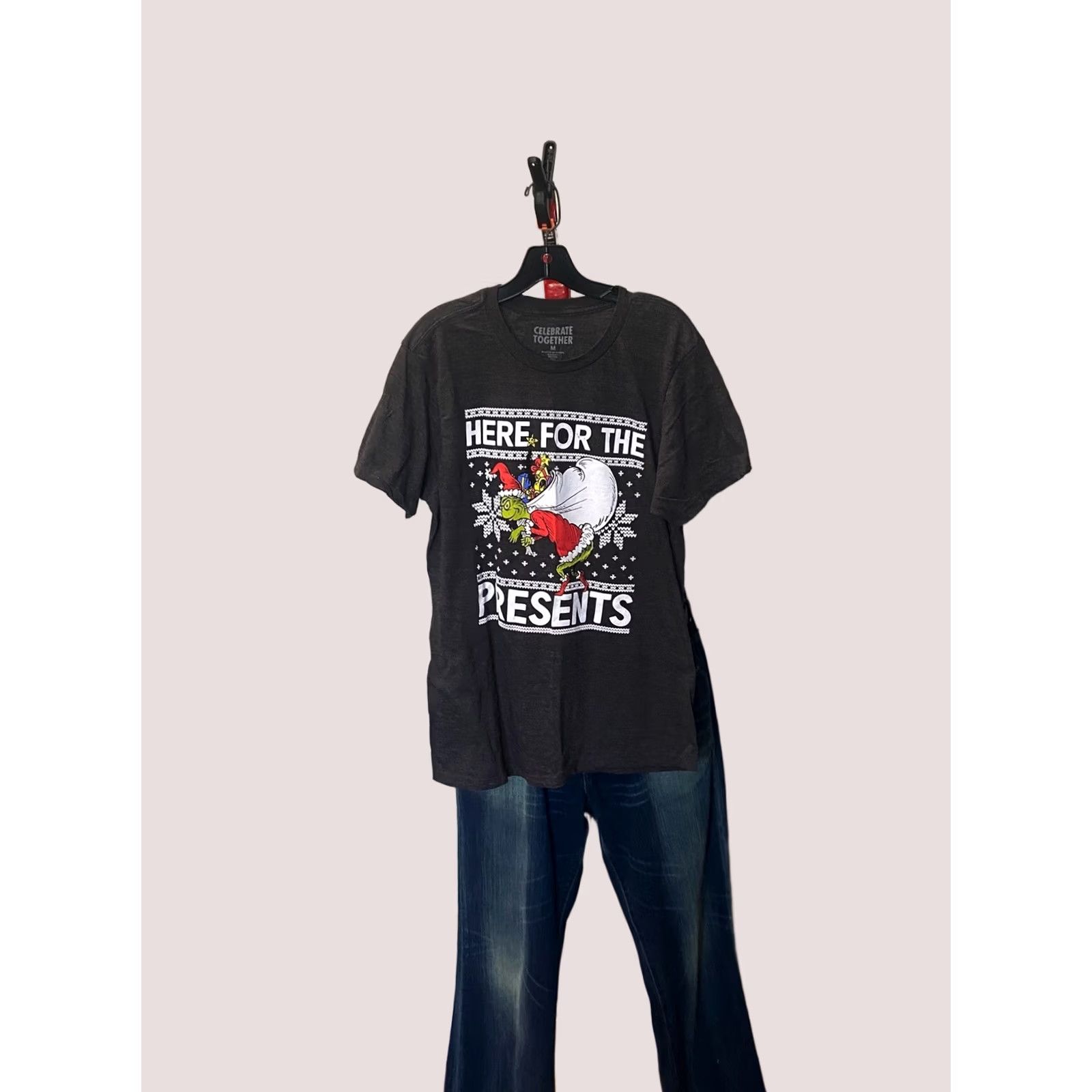 Vintage Celebrate Together Grinch Fear For The Presents Christmas TEE T SHIRt Medium M Shirt Mens Holiday Grinch Christmas TEE Size US M / EU 48-50 / 2 - 1 Thumbnail