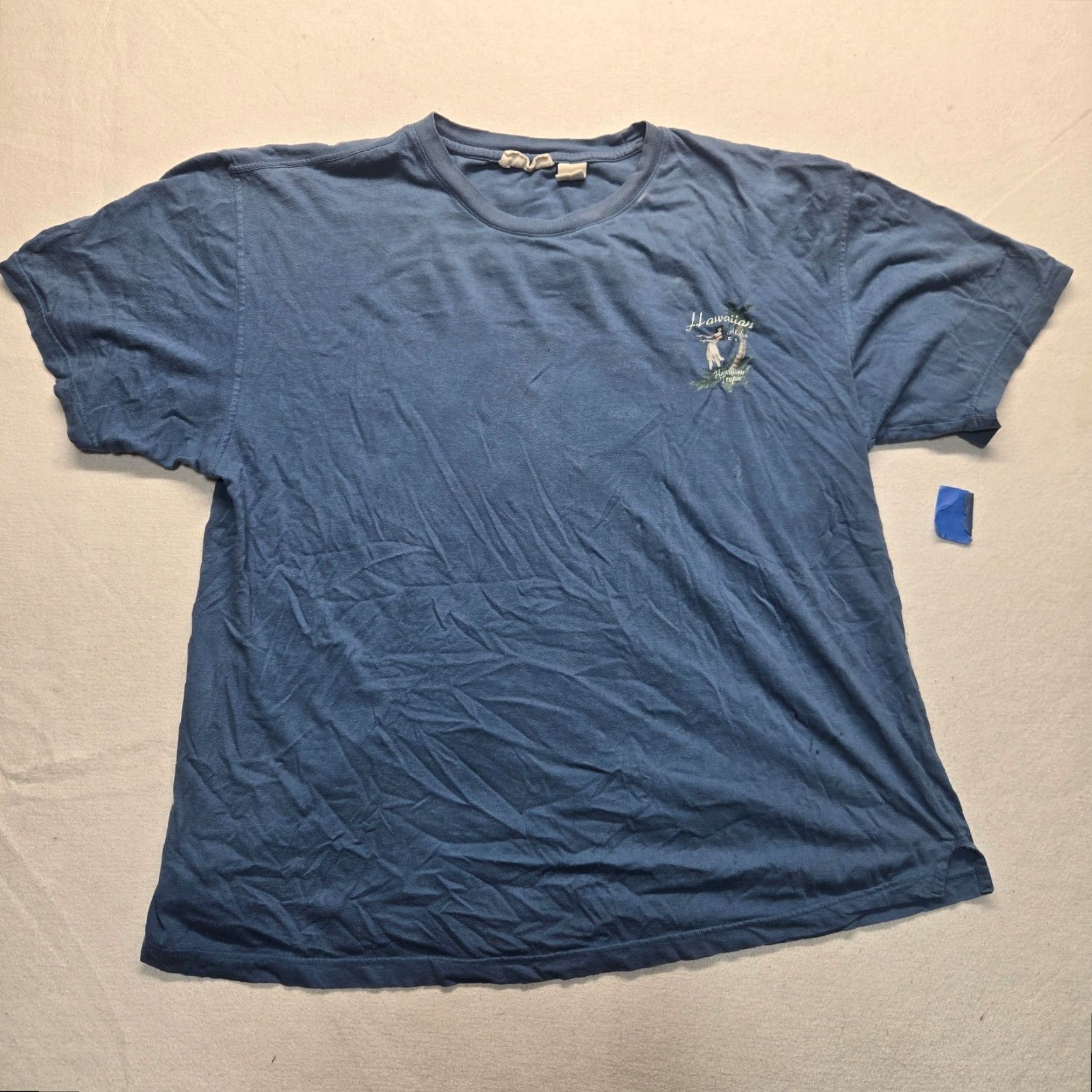 Anvil VINTAGE Hawaiian Tropic Cafe Blue T-Shirt Adult XL Extra Large Hawaiian Beach Sun 80s 90s Mens Shirt Size US XL / EU 56 / 4 - 2 Thumbnail
