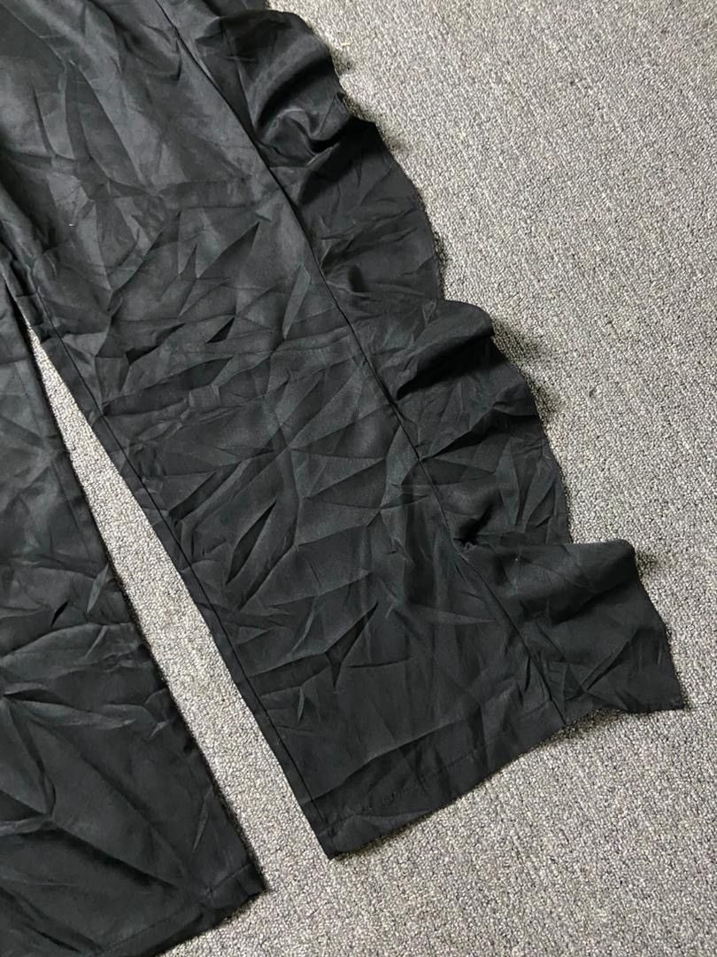 Japanese Brand Jin Xin Duo Brand Fashion Side Ruffles Pants (189) Size 25" / US 0 / IT 36 - 7 Thumbnail