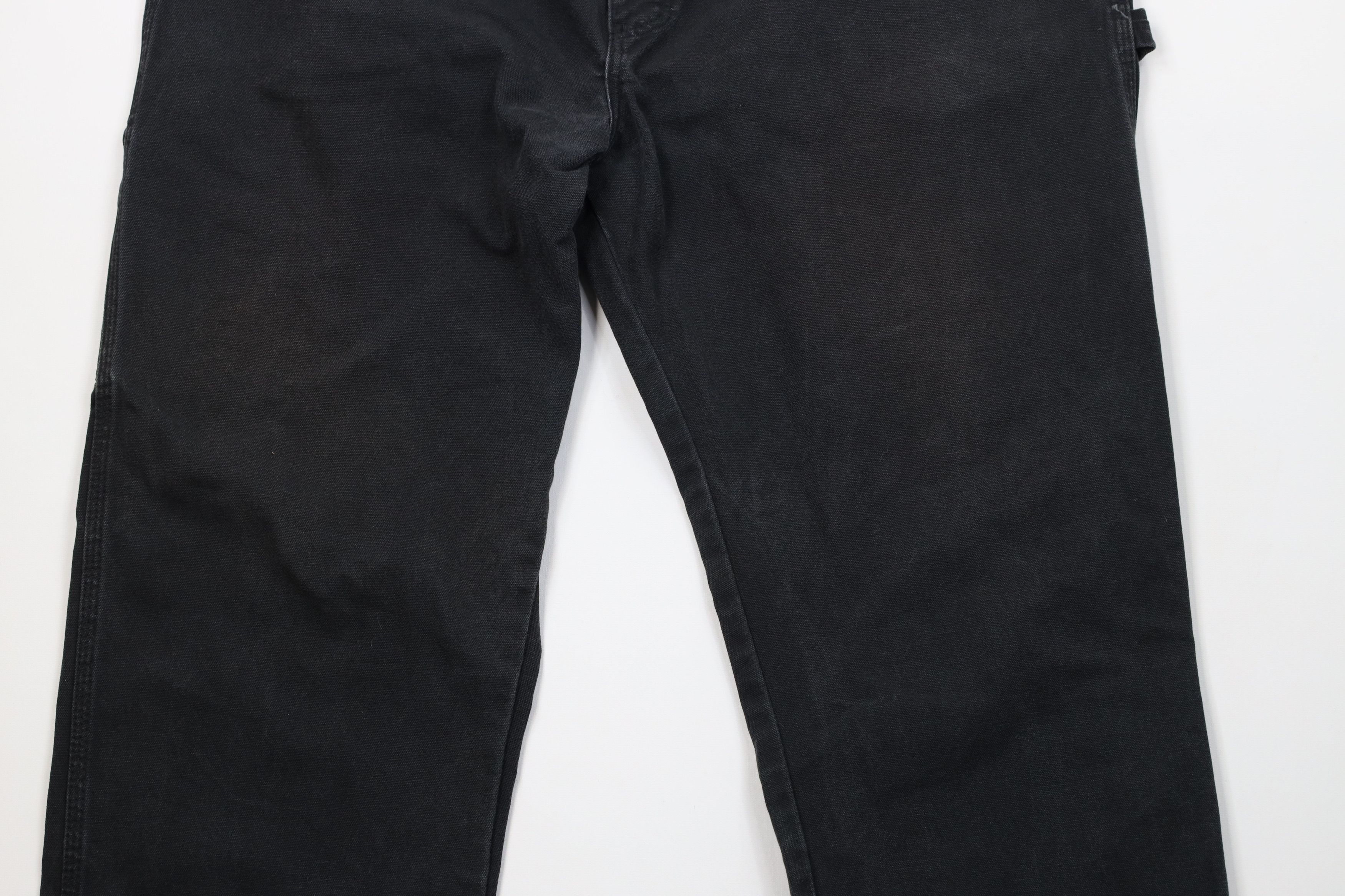 Dickies Vintage Y2K Dickies Canvas Wide Leg Dungaree Pants Black Size US 42 / EU 58 - 3 Thumbnail