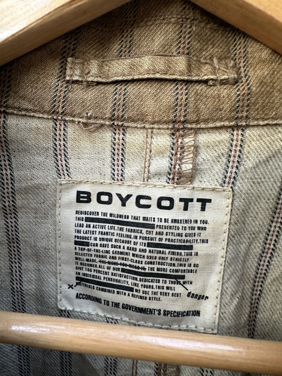 Boycott 👹Vintage Boycott Brown Striped Chore Jacket Size US M / EU 48-50 / 2 - 10 Thumbnail