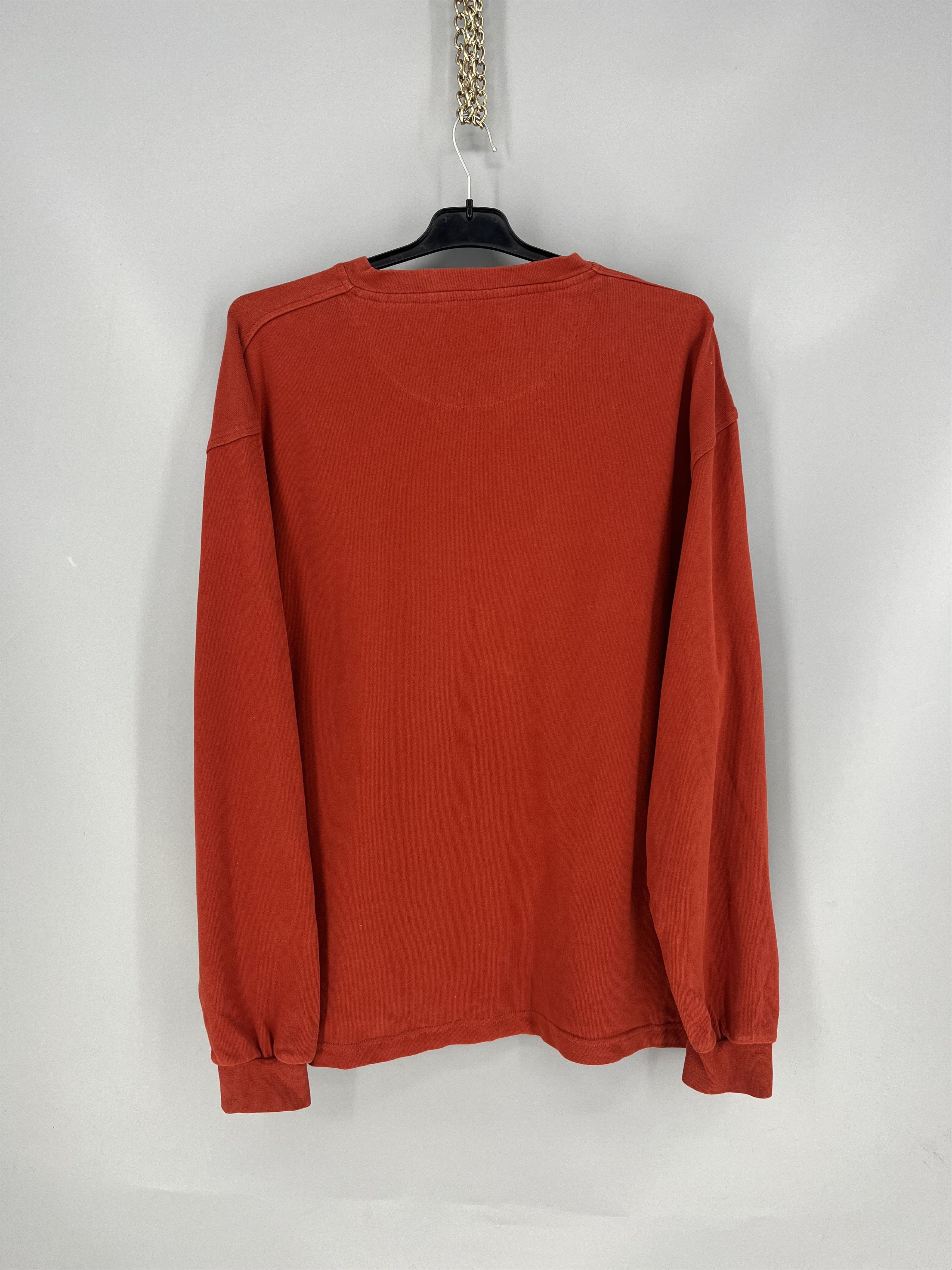Burberry Large orange Thomas Burberry v neck jumper Size US XL / EU 56 / 4 - 11 Thumbnail