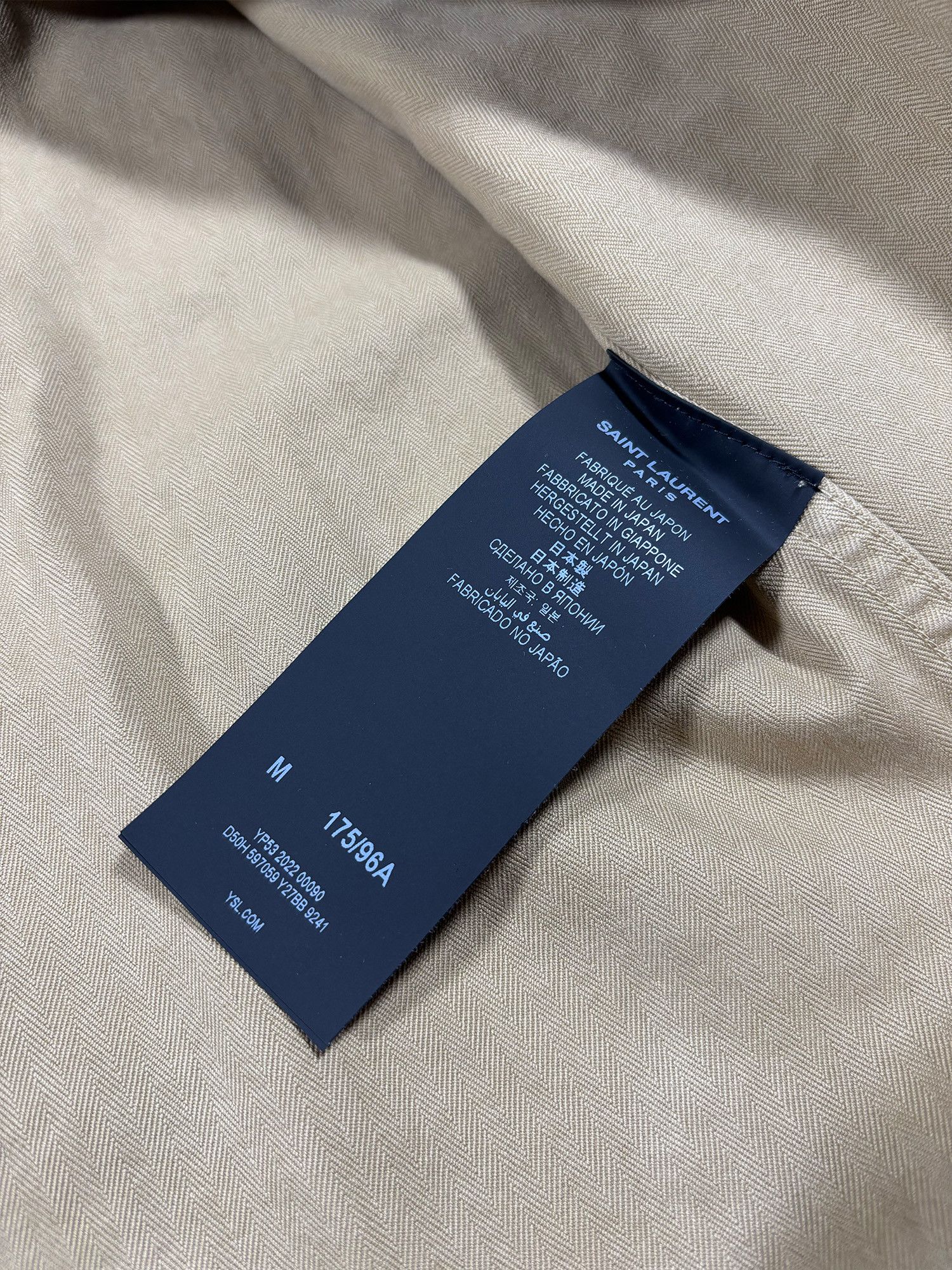 Saint Laurent Paris Saint Laurent Classic Western Shirt Tan Size US M / EU 48-50 / 2 - 9 Thumbnail
