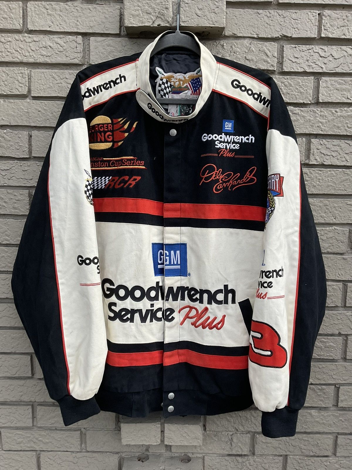 NASCAR × Vintage Dale Earnhardt Goodwrench Service Plus Racing Jacket ...