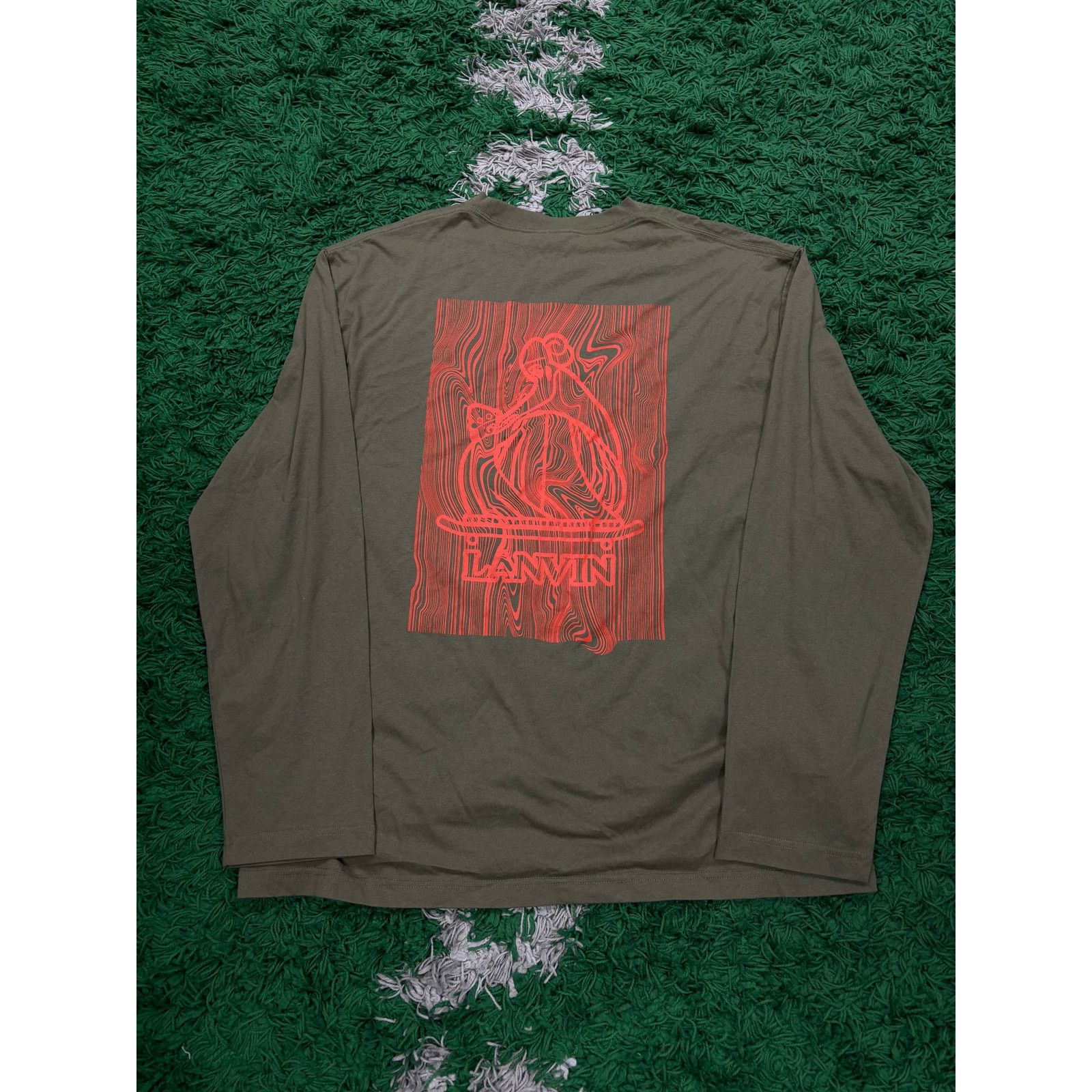 Lanvin Tee Olive Used 2XL