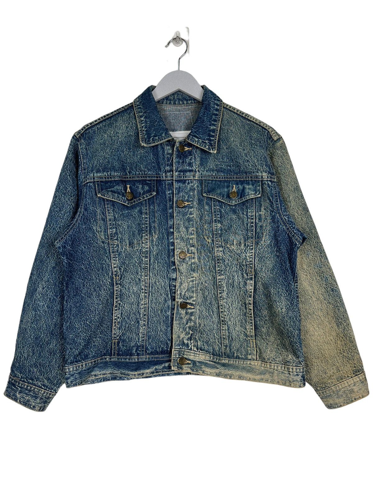 Japanese Brand 🔥 VERY RARE DYED TRUCKER DENIM JACKET Size US M / EU 48-50 / 2 - 2 Thumbnail