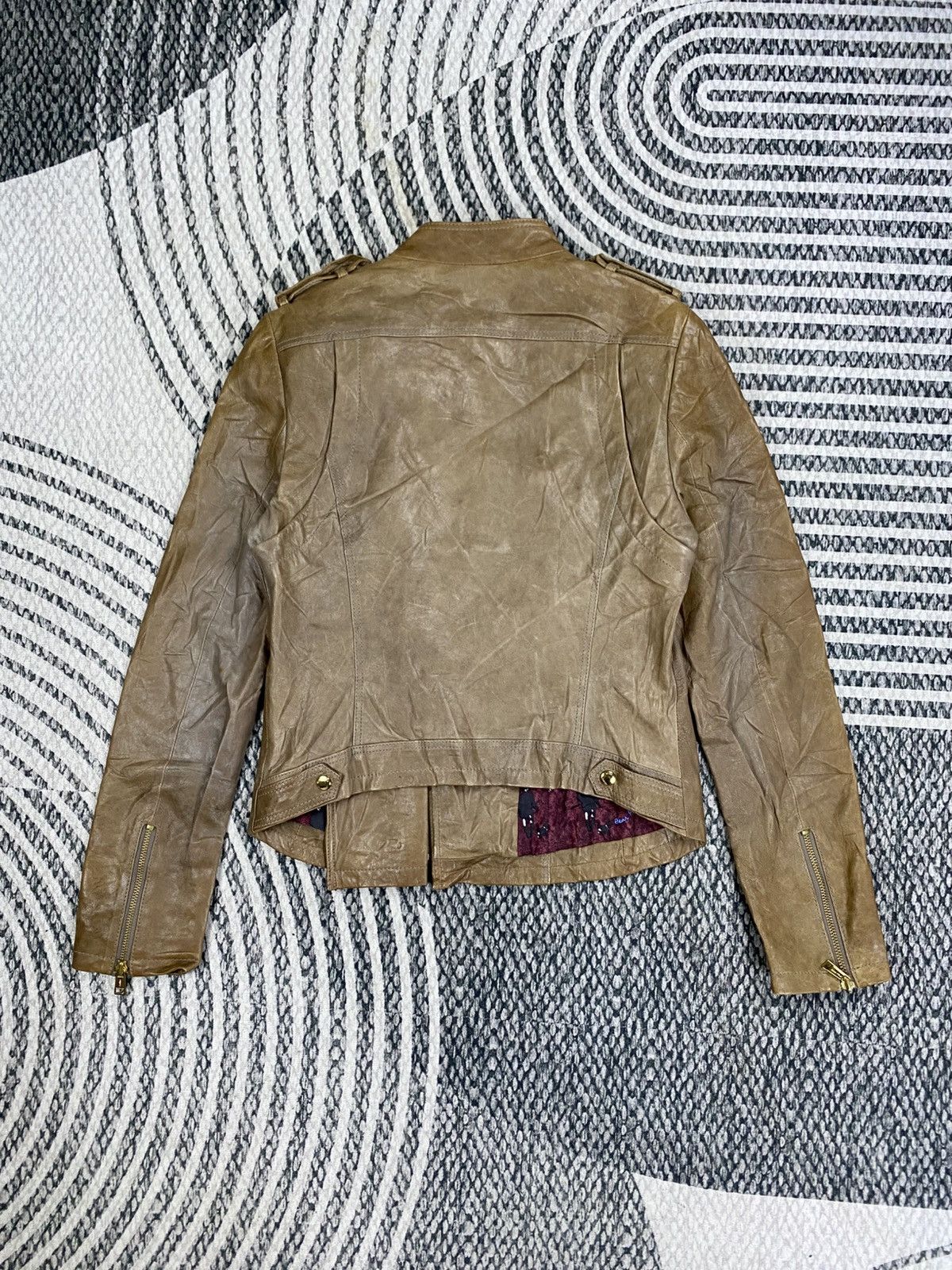 BEANPOLE Vintage BEANPOLE Ladies Brown Leather Bikers Jacket Size S / US 4 / IT 40 - 2 Thumbnail