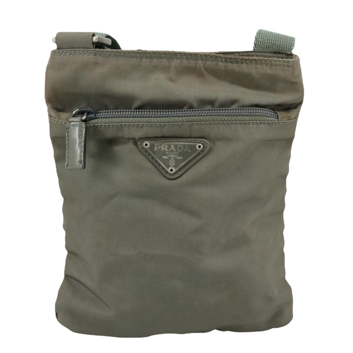Prada Grey Synthetic Shoulder Bag (Pre-Owned) Size ONE SIZE - 1 Thumbnail