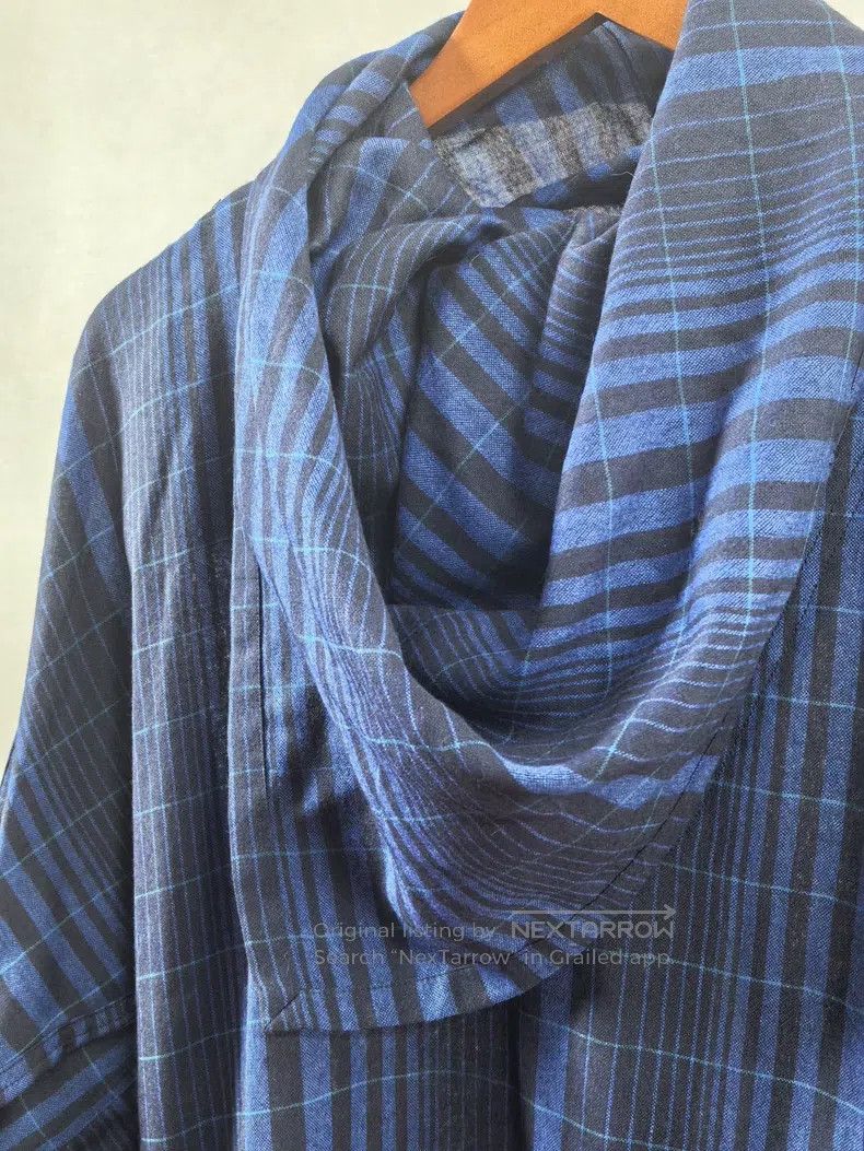 Issey Miyake Issey Miyake Pullover Blue Plaid Size US M / EU 48-50 / 2 - 2 Thumbnail