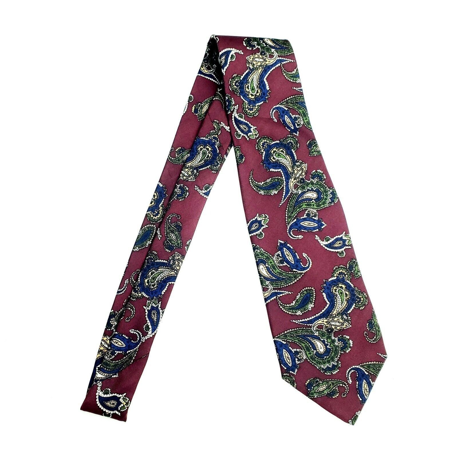 Robert Talbott Robert Talbott Silk Tie Purple Print Paisley Classic Size ONE SIZE - 7 Thumbnail