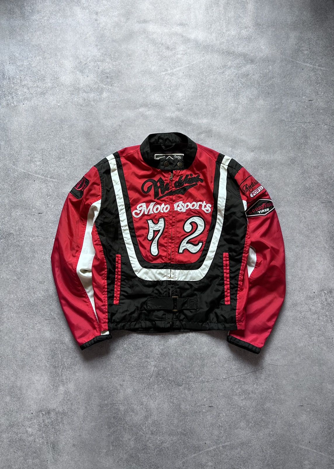 image of Vintage Redskins Racing Jacket Big Logo Nascar Y2K in Black/Red, Men's (Size Medium)