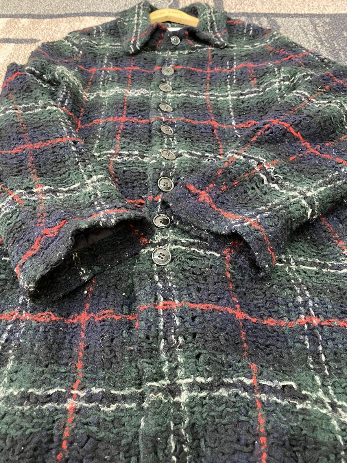 Japanese Brand × Sunao Kuwahara × Vintage Vtg sunaokuwahara Knitted Gothic Jacket Size M / US 6-8 / IT 42-44 - 7 Thumbnail