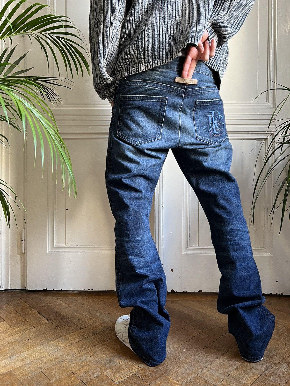 image of Jean Paul Gaultier Vintage Jeans in Denim, Men's (Size 31)