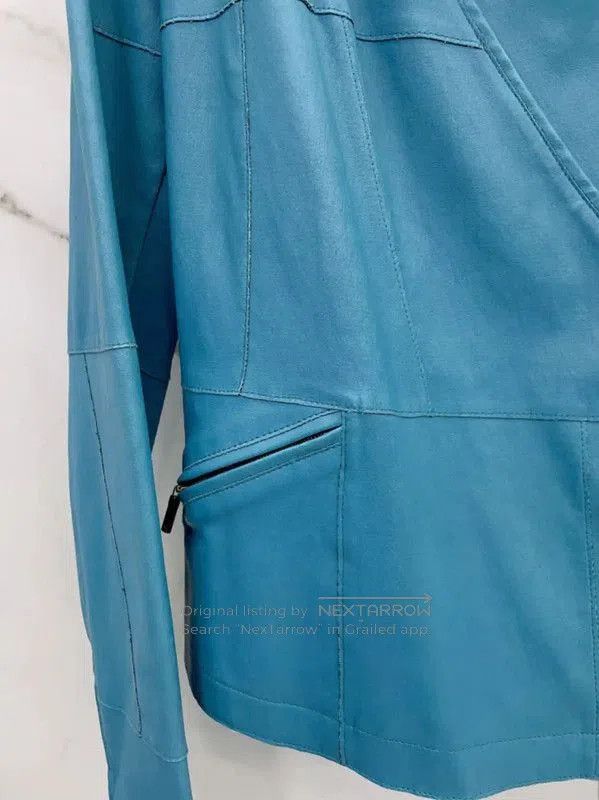 Chanel Chanel Blue Lambskin Women's Jacket . Size S / US 4 / IT 40 - 5 Thumbnail