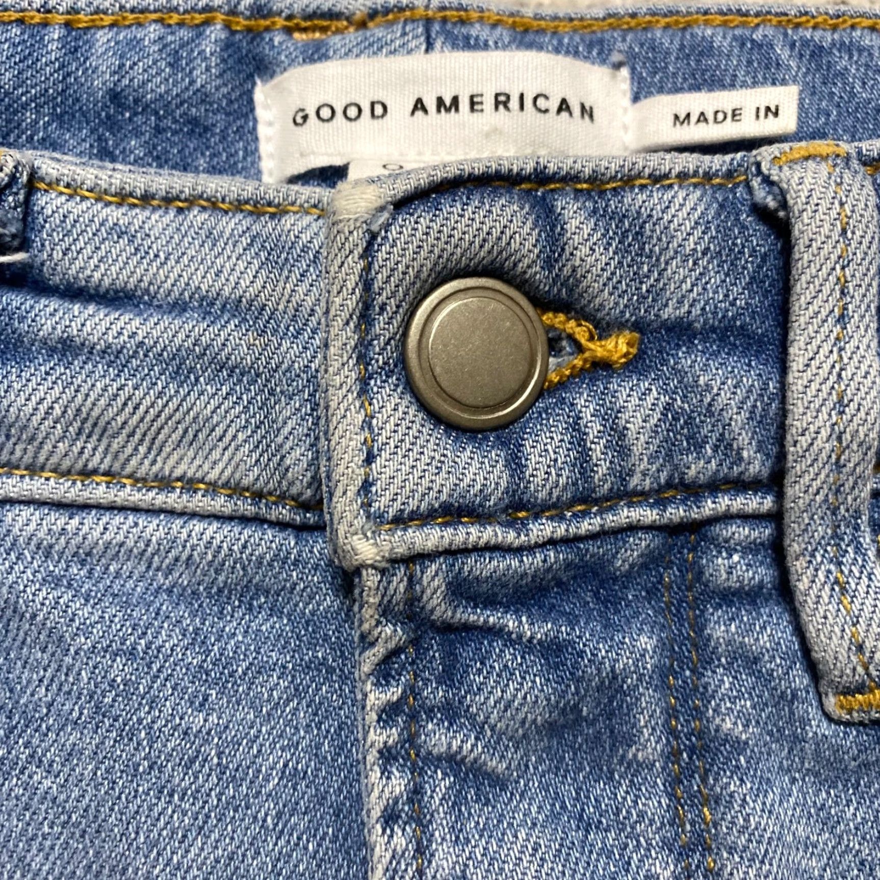Good American Good American Womens Denim Skirt Midi Straight Slit Blue 0 XS? Size 25" / US 0 / IT 36 - 7 Thumbnail