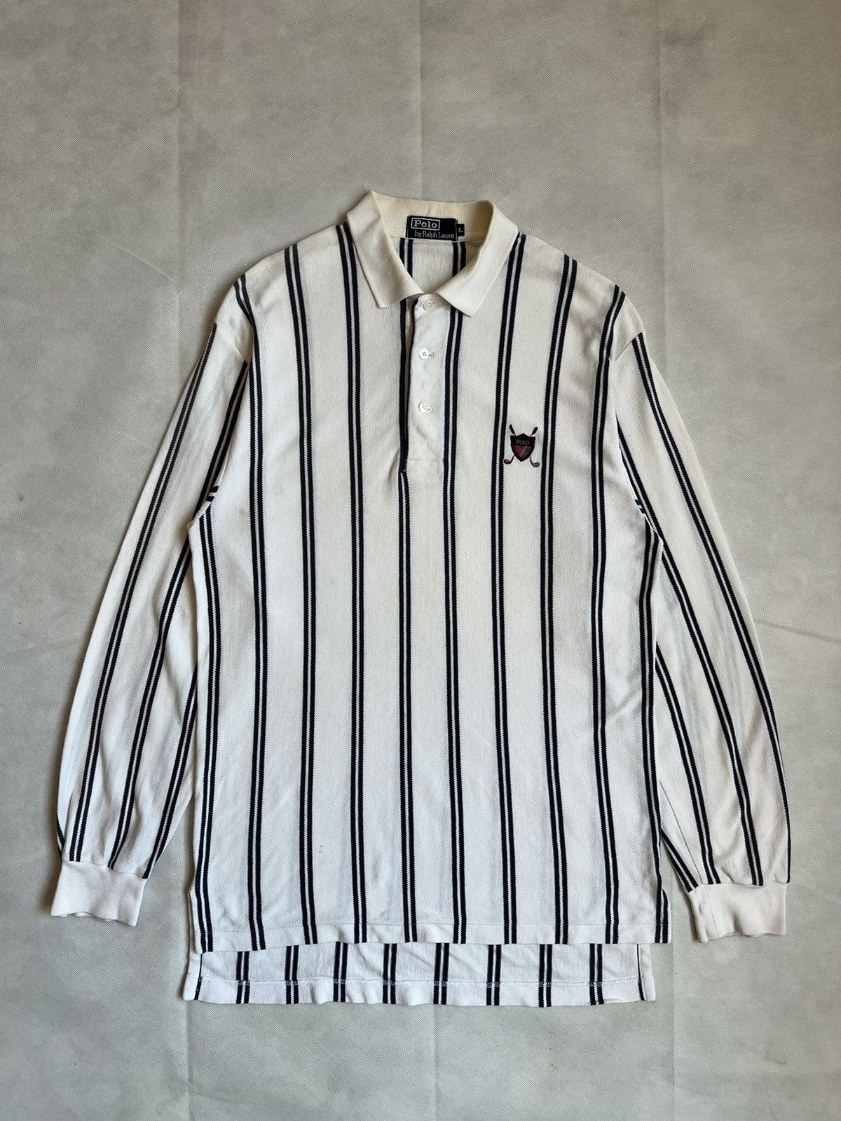 Polo Ralph Lauren × RLX Ralph Lauren Polo Ralph Lauren Golf Vertical Stripe Size US L / EU 52-54 / 3 - 1 Thumbnail