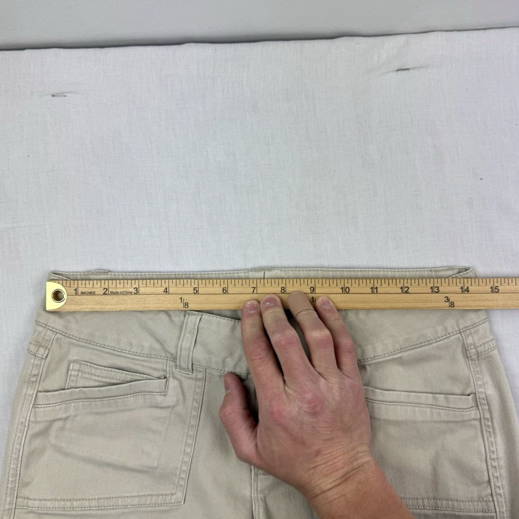 Vintage VINTAGE BeBop Khakis Pants Womens 7 Bootcut Beige 90s Y2K Hippie Hipster Flare Baggy Casual Size 28" / US 6 / IT 42 - 6 Thumbnail